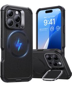 Cyber Tough (HaloLock) ESR case with stand for iPhone 16 Pro Max (black)