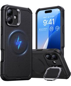 Cyber Tough (HaloLock) ESR case with stand for iPhone 16 Plus (black)