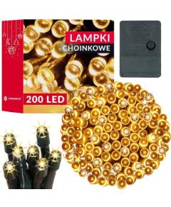 Ziemassvētku eglīšu lampiņas Springos CL0204 200 Led 15,5 m silti balts