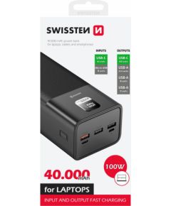 Swissten Power Line Power Bank Ārējas Uzlādes Baterija 40 000 mAh 100W