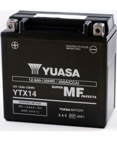 12.6Ah 200A Yuasa AGM(WC) Moto akumulators 150x87x145mm 12V