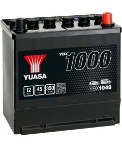 45Ah 350A  AKUMULATORS YUASA YBX1048 220x135x225-+ 12V