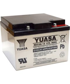 26Ah akumulators YUASA REC Industrial 166x175x125mm 12V