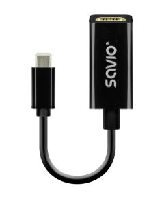 Adapteris Savio USB Type-C Male - HDMI Female 4K