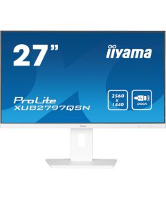 Monitor iiyama iiyama G-MASTER XUB2797QSN-W2 monitor komputerowy 68,6 cm (27") 2560 x 1440 px 4K Ultra HD LED Biały