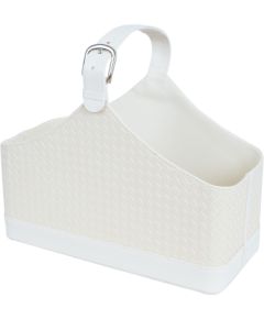 Magazine basket WILMA 37.5x17.5x27cm, white