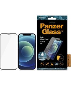 PanzerGlass E2E Super+ iPhone 12 Mini Case Friendly AntiBacterial MicroFracture czarny|black