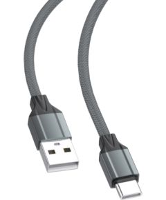 D-Fruit кабель USB-A - USB-C 2 м, серый (DF120)