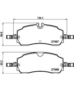 BREMŽU UZLIKAS FORD OE 2712621 V710