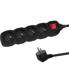 Esperanza ELK212K Power strip 4GN/1,5M Black