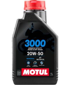 MOTUL 3000 4T 20W50 1L SJ, MA2, minerāleļļa