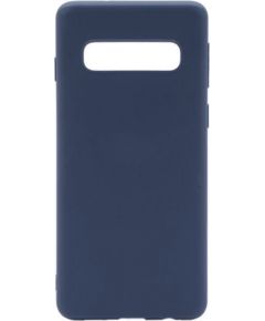 Evelatus Samsung  S10 Soft Premium Soft Touch Silicone Case Midnight Blue