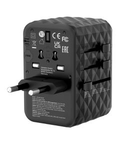 Lādētājs Verbatim Universal Travel Adapter 65W GaN III