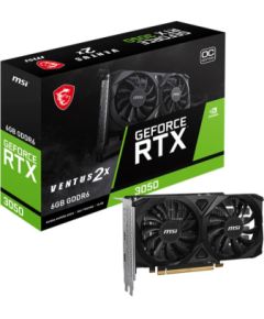 Graphics Card MSI NVIDIA GeForce RTX 3050 6 GB GDDR6 96 bit PCIE 4.0 16x Dual Slot Fansink 2xHDMI 1xDisplayPort RTX3050VEN2XE6GOC