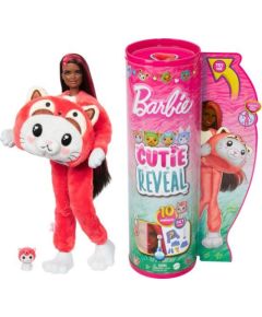 Lalka Barbie Mattel Cutie Reveal Kotek-Panda Czerwona Seria Kostiumy Zwierzaczki (HRK23)