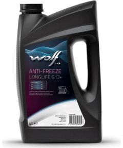 Wolf ANTI-FREEZE LL G12+ 4L Koncentrāts dzesēšanas.šķidrums sarkans -72o