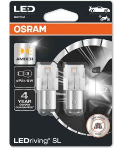 Osram P21/5W-LED AUTOLAMPAS 12V 7528DYP Amber 1,9W 2gab.