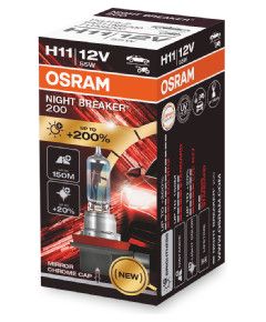 Osram H11 AUTOLAMPA 55W 12V NIGHT BREAKER LASER +200%