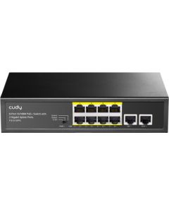 Cudy FS1010PG network switch Fast Ethernet (10/100) Power over Ethernet (PoE) Black