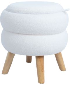 Ottoman/ table HANA D40xH41cm, white, with storage