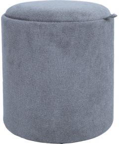 Ottoman/ table HIRO D39xH44cm, grey, with storage and tray