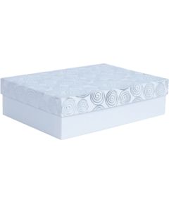 Box ELSA-9, with a lid kuld/hõbe, white