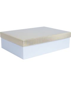 Box ELSA-2, with a lid kuld/hõbe, white