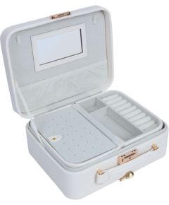 Jewelry box SEZANE TRAVEL 23.5x18.5x9cm, white