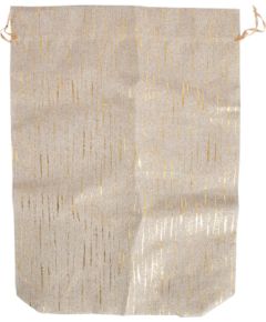 Bag from textile TEXY 30x40cm gold