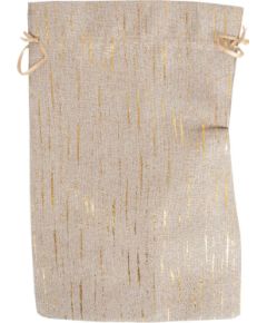 Bag from textile TEXY 20x30cm gold