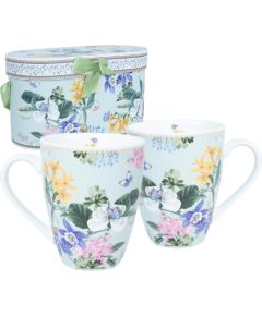 Mugs MIA FLORA H10,5cm 340ml 2pcs in a gift box