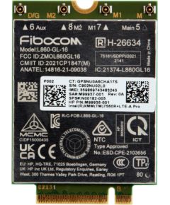 HP 4G LTE Modem m.2 WWAN Cat 16 L860-GL-16 Mobile Broadband Cellular (compatible with WWAN-ready EliteBook 630 640 645 660 665 830 835 840 845 860 865 1040 G11, x360 G11, ProBook 440 445 460 465 G11, ZBook Firefly Fury Power 14 16 G11 G11A) / AM5R3AA