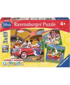 Ravensburger Puzzle Disney Mickey Mouse Clubhouse - Everyboby Loves Mickey (3x49pcs.) (09247)