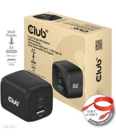 MOBILE CHARGER WALL 3PORT/GAN 65W CAC-1913EU CLUB3D