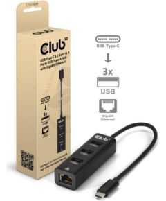 I/O HUB USB-C 3PORT/CSV-1549 CLUB3D