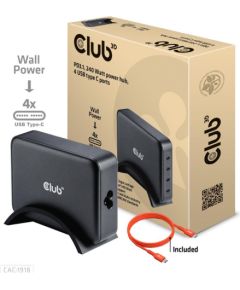 MOBILE CHARGER 4PORT/GAN 240W CAC-1918 CLUB3D