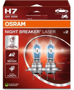 Osram H7 AUTOLAMPAS 55W 12V NB LASER+150% 2gab.