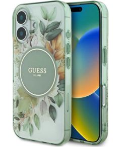 Guess IML Flower & Tonal Circle MagSafe Aizsargapvalks Priekš Apple iPhone 16 Plus