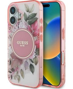 Guess IML Flower & Tonal Circle MagSafe Aizsargapvalks Priekš Apple iPhone 16 Plus