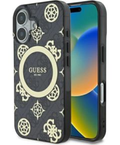 Guess IML Peony On 4G Background MagSafe Aizsargapvalks Priekš Apple iPhone 16