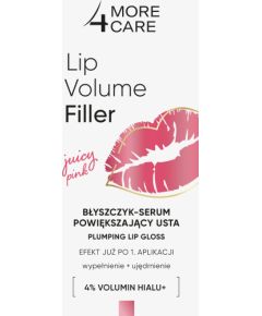 MORE4CARE_Lip Volume Filler błyszczyk-serum powiększający usta Juicy Pink 4,8g