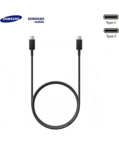 Samsung EP-DN975BBE USB-C uz USB-C Super Ātrās 5A uzlādes un datu kabelis melns 1m (OEM)