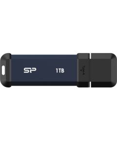 SILICON POWER Portable SSD MS60 Discover Future-Forward SSD, 1TB, Blue