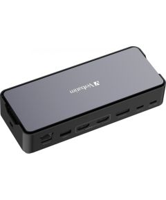 Dokstacija Verbatim USB-C Pro CDS-15SSD 2xHDMI DP RJ-45 4xUSB 3xUSB-C SD microSD SSD audio