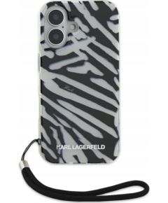 Karl Lagerfeld IML Zebra Pattern & Cord Aizsargapvalks Priekš Apple iPhone 16