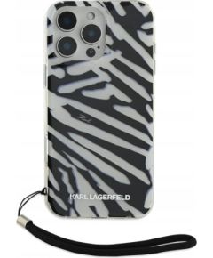 Karl Lagerfeld IML Zebra Pattern & Cord Aizsargapvalks Priekš Apple iPhone 16 Pro