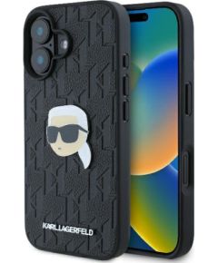 Karl Lagerfeld Monogram Karl Head Pin Aizsargapvalks Priekš Apple iPhone 16