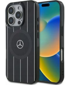 Mercedes-benz Mercedes Double Layer Crossed Lines MagSafe Aizsargapvalks Priekš Apple iPhone 16 Pro