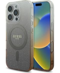 Guess IML Glitter Gradient MagSafe Aizsargapvalks Priekš Apple iPhone 16 Pro Max