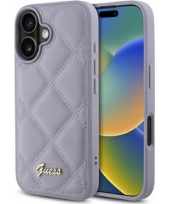 Guess Quiled Metal Logo Aizsargapvalks Priekš Apple iPhone 16